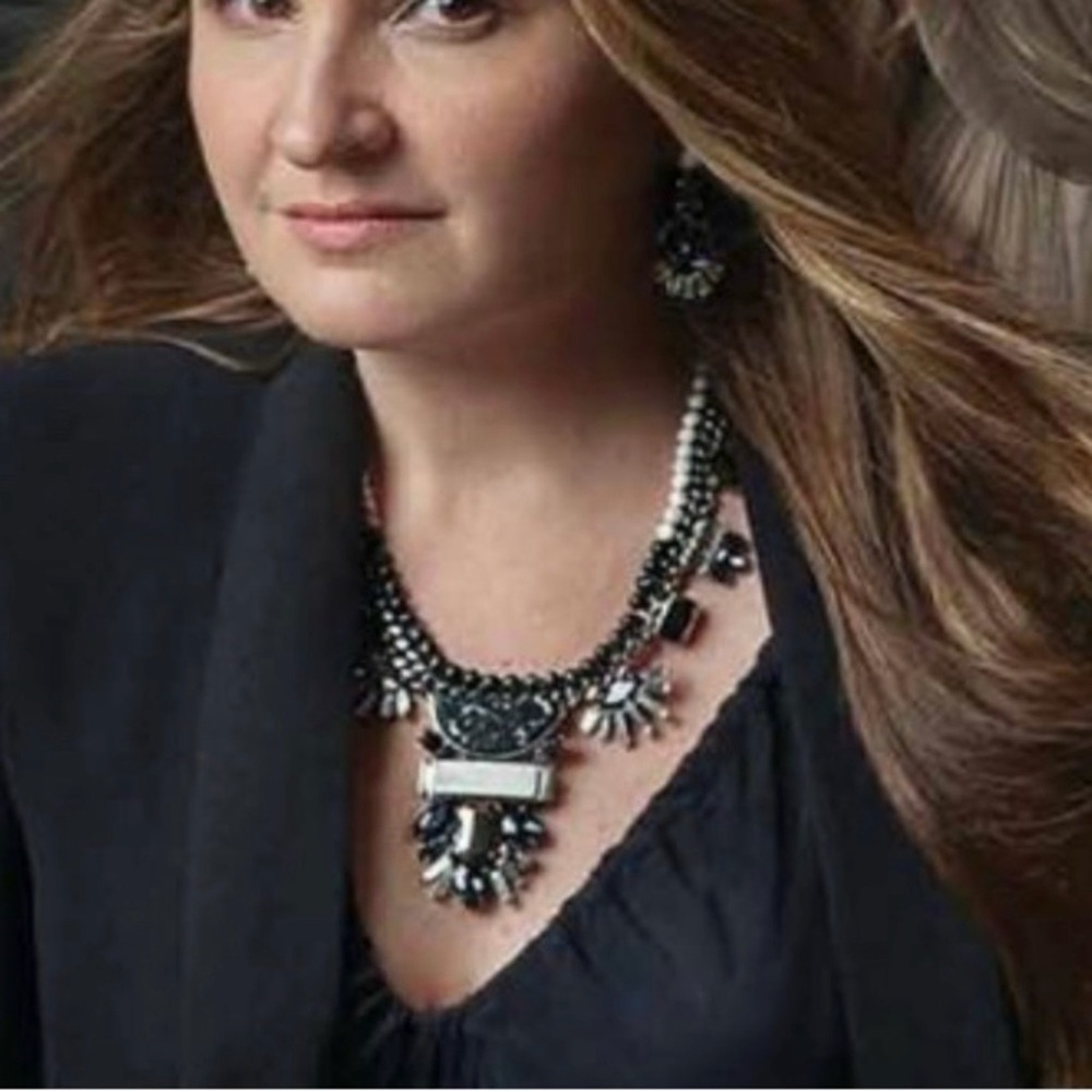 Chloe + Isabel Black and Silver Necklace and Earrings with Blue Accents. Hero! - Picture 9 of 11